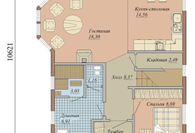 Проект планировки быстровозводимого дома по канадской технологии