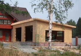 Гараж из СИП панелей - фото
