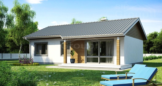 Проект дома из СИП панелей "Симпатичный"